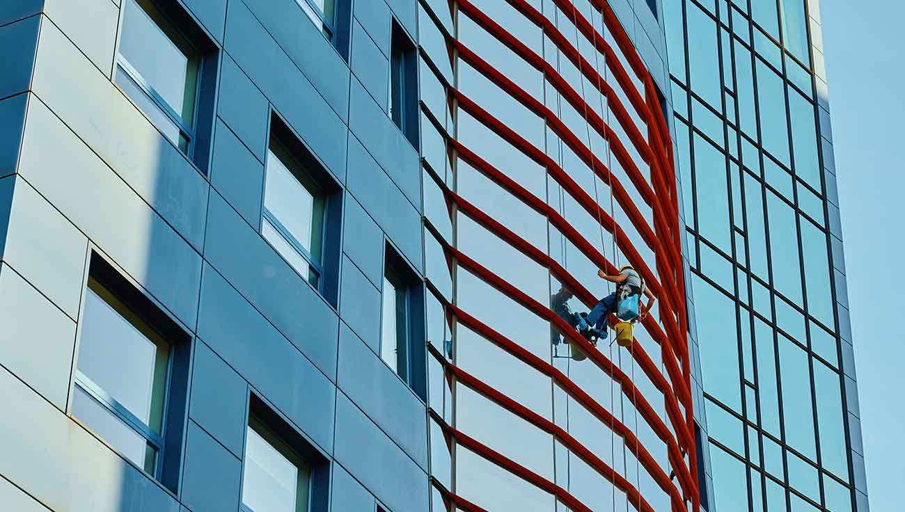 Commercial window cleaning company