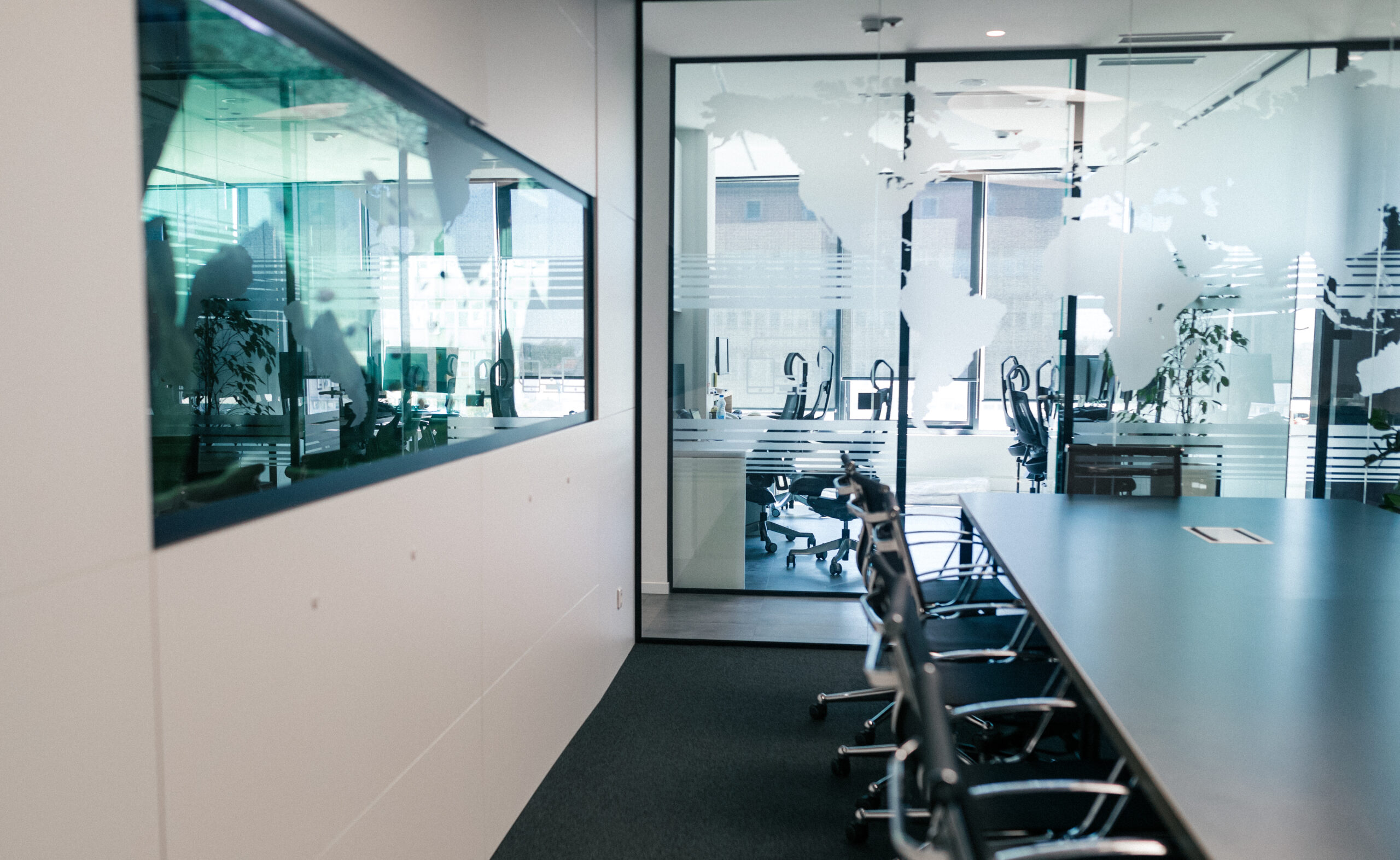 Interior of meeting room in moder office